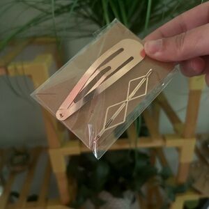 Rose Gold Hair Clip Set